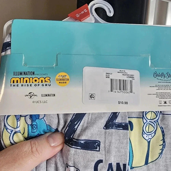 Minions Universal Ladies Sleep Z Grey Jogger Lounge Pants Soft to skin size  M - Picture 2 of 2